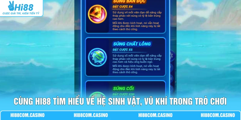 Lễ Hội Săn Cá - 5 Cấp Độ Sinh Vật Trong Thế Giới Biển Khơi Cùng Hi88 tìm hiểu về hệ sinh vật, vũ khí trong trò chơi