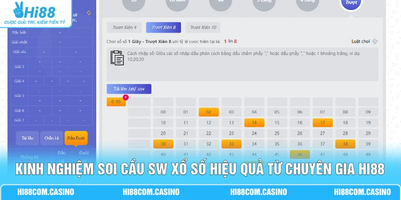 Đặt Cược Sảnh SW Xổ Số May Mắn Với Bảng Kèo 3+ Đa Dạng Kinh nghiệm soi cầu SW xổ số hiệu quả từ chuyên gia Hi88