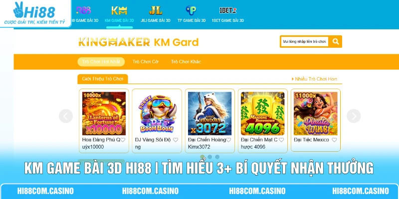 KM Game Bài 3D Hi88 | Tìm Hiểu 3+ Bí Quyết Nhận Thưởng