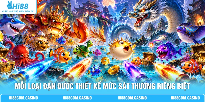 BSP Bắn Cóc Vàng - 3 Bí Kíp Xả Đạn Săn X8800 Xu Thưởng Mỗi loại đạn được thiết kế mức sát thương riêng biệt