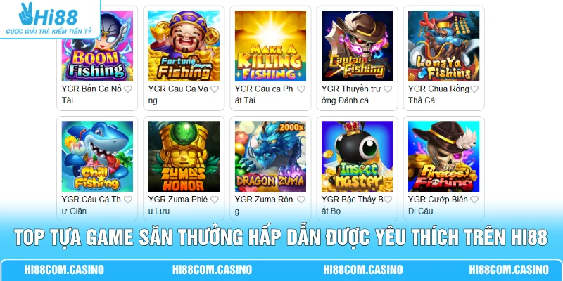 YGR Bắn Cá - Thiên Đường Săn Thưởng Với Đại Dương Chân Thực Top tựa game săn thưởng hấp dẫn được yêu thích trên Hi88